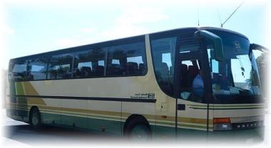 Ostrov Kos a jeden z autobusů