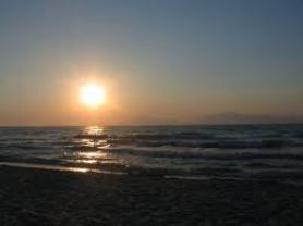 Západ slunce u Mastichari, ostrov Kos