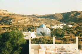 Obec Kefalos s kostelem na ostrově Kos